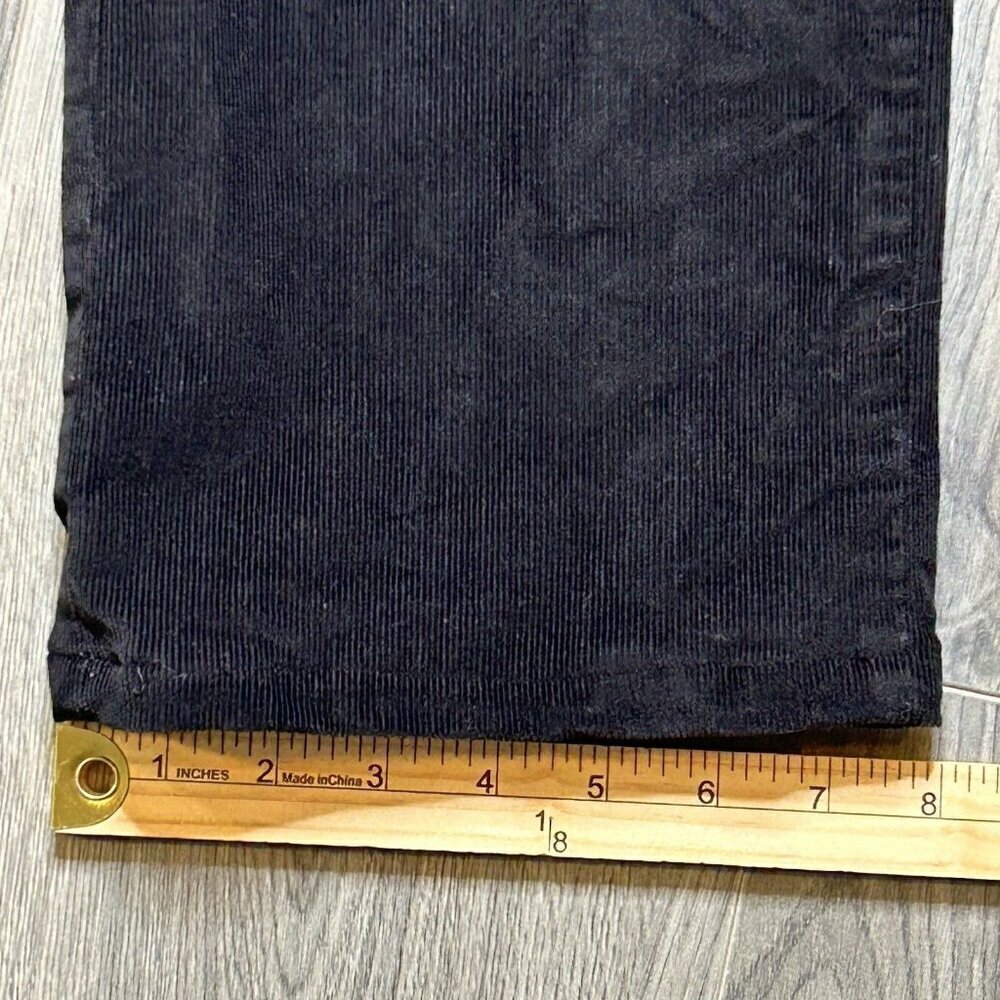 NYDJ Marilyn Straight Corduroy Pants Womens 14 Black Cords Lift Tuck Classic - Picture 13 of 13